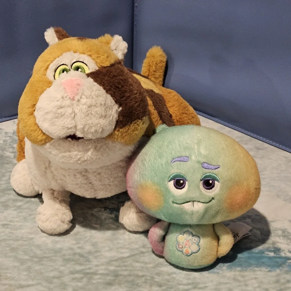 Disney Pixar Soul Plush Bundle Mr. Mittens Cat & Soul 22 Stuffed Animals Disney